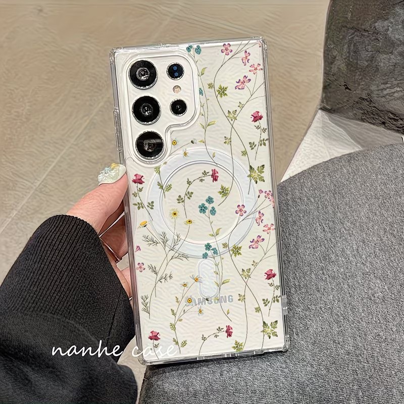 Blumenmuster Magnetische Handy – Phone Accessories And Cases Bewertung und Preis