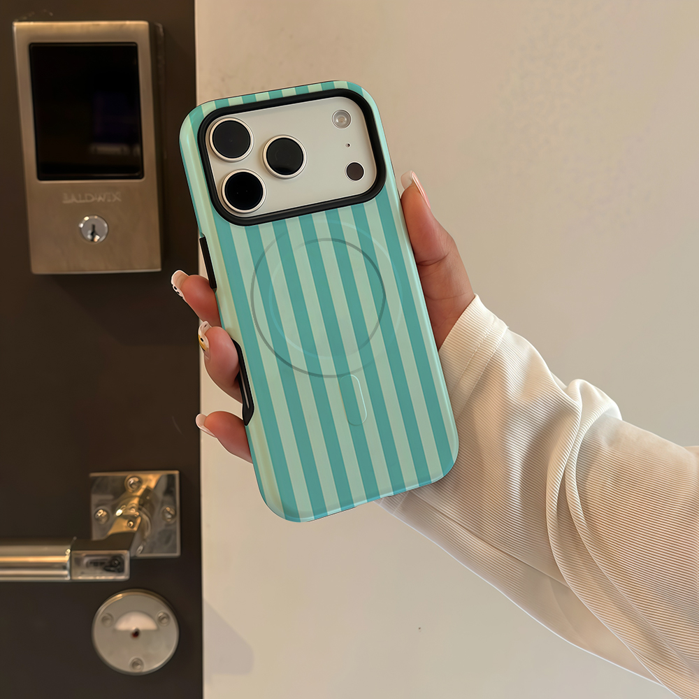 Mint Stripe Doppelschichtige R – Phone Accessories And Cases Bewertung und Preis